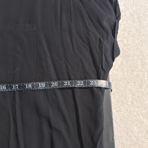 Lularoe Black Boxy Button Down Camp Shirt Size Medium - Picture 6 of 7